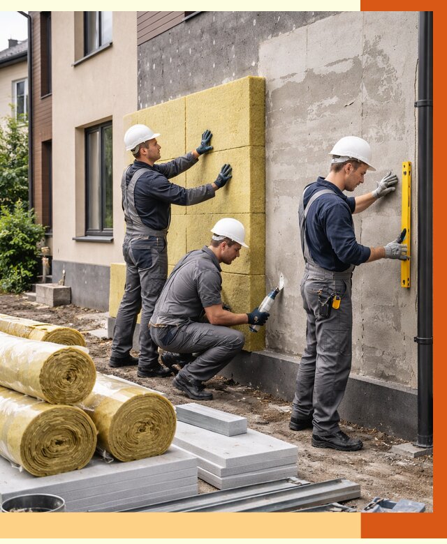 Утепление таунхауса в Кирово-чепецке от 7829 руб/м2 — комплекс под ключ | ТепломастерКрв