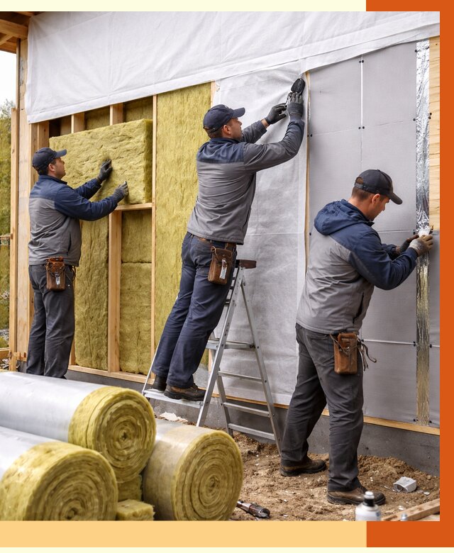 Утепление каркасного дома в Кирово-чепецке от 4567 руб./м2 — профессионально | ТепломастерКрв