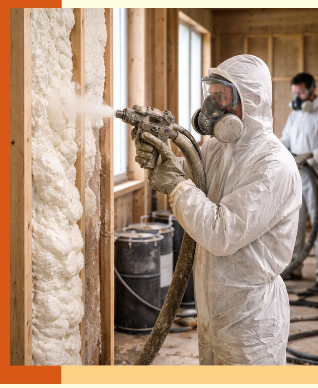 Утепление каркасного дома пенополиуретаном в Кирово-чепецке