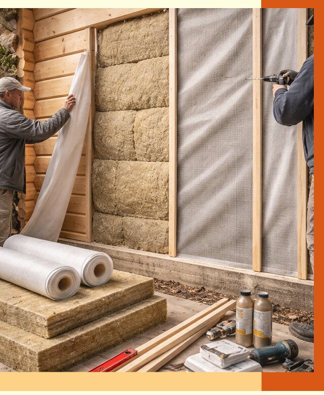 Утепление дома из минибруса в Кирово-чепецке от 4893 руб/м2 — заказать профессионально | ТепломастерКрв