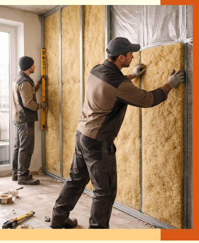 Утепление квартиры изнутри в Кирово-чепецке от 4730 руб. за м2 | Проф. работы ТепломастерКрв