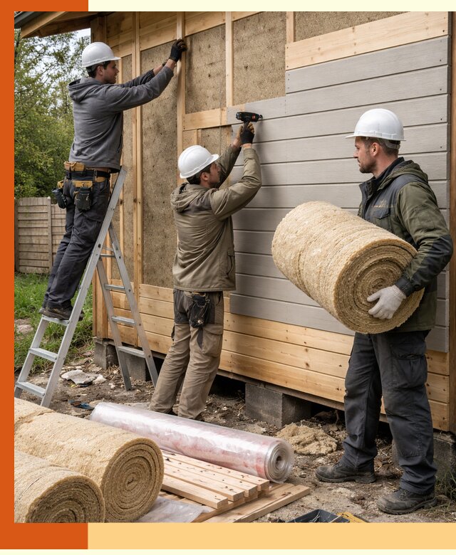 Утепление бани снаружи в Кирово-чепецке профессионально и надежно