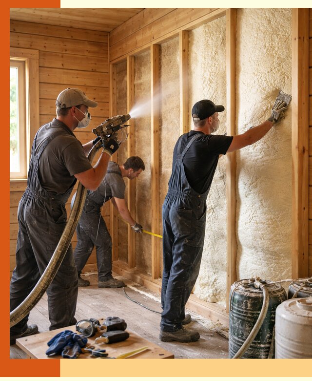 Утепление бани пенополиуретаном (ППУ) в Кирово-чепецке