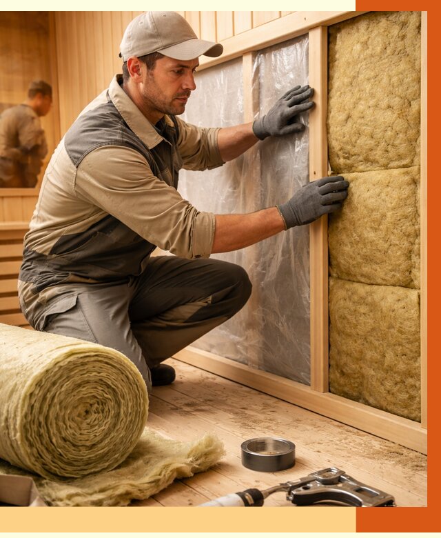 Утепление сауны изнутри в Кирово-чепецке от 7068 руб. за м2 | ППУ, под ключ — ТепломастерКрв