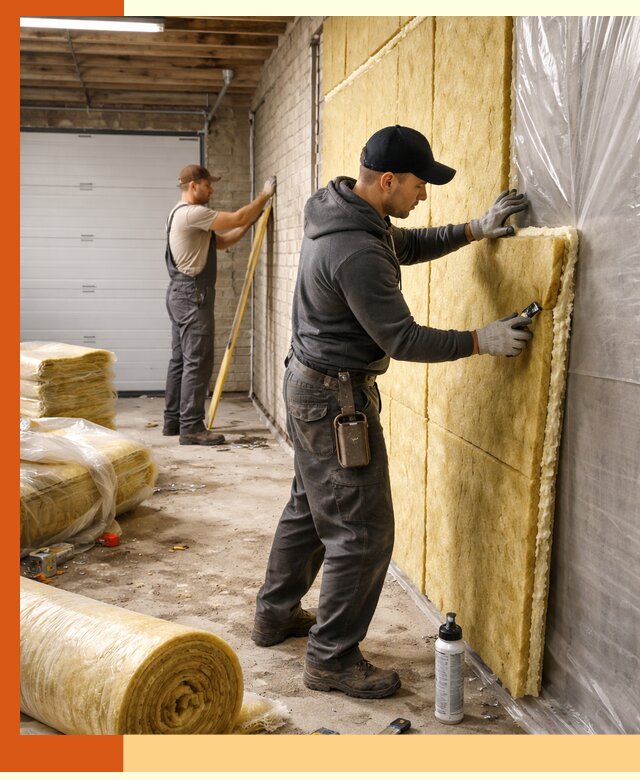 Утепление гаража под ключ в Кирово-чепецке — все виды теплоизоляции