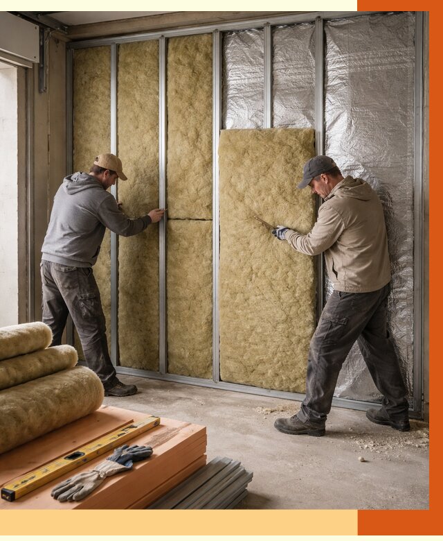 Утепление гаража изнутри в Кирово-чепецке от 8156 руб/м2 — работы и цена | ТепломастерКрв