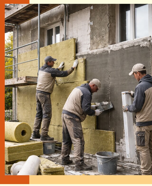 Утепление фасада зданий и домов в Кирово-чепецке