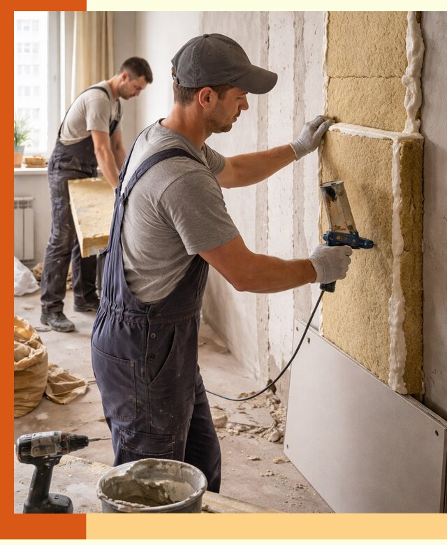 Утепление стен изнутри в Кирово-чепецке — качественно и эффективно