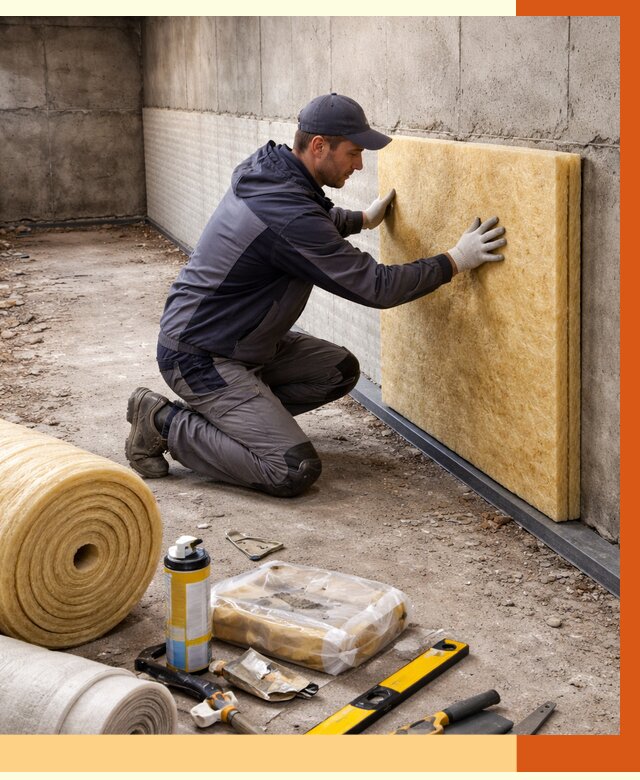 Утепление фундамента изнутри в Кирово-чепецке от 4567 руб./м2 — работы под ключ | ТепломастерКрв