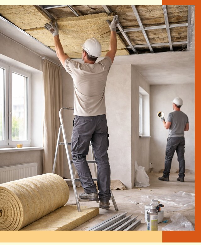 Утепление потолка в частном доме в Кирово-чепецке от 1033 руб./м² — работы под ключ | ТепломастерКрв