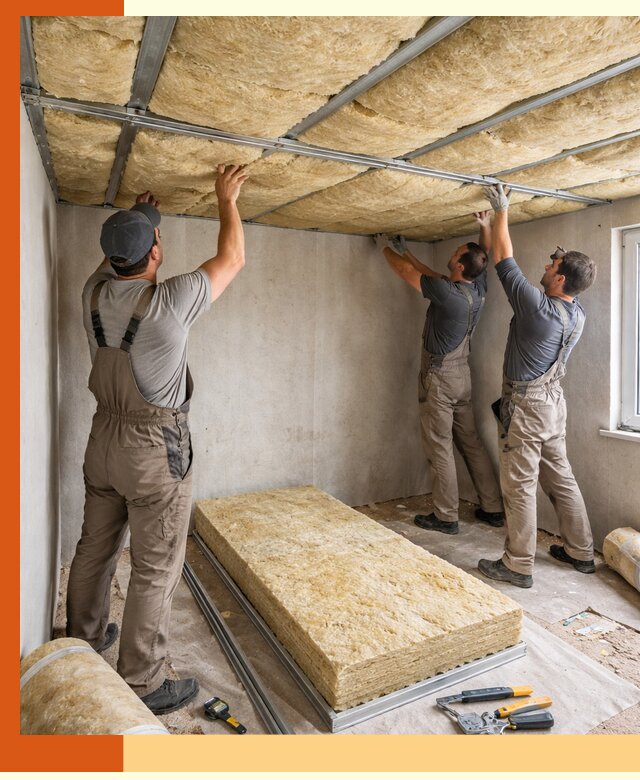 Утепление потолка в Кирово-чепецке — тепло и без сквозняков