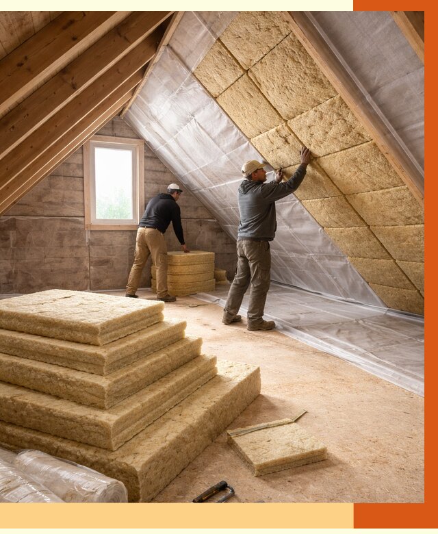 Утепление мансарды в Кирово-чепецке от 2719 руб/м2 — комплексно и под ключ | ТепломастерКрв