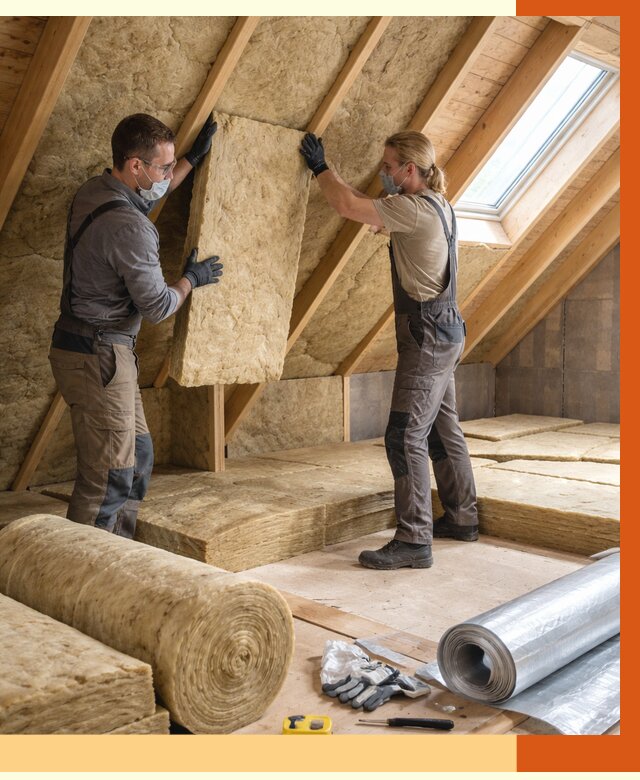 Утепление мансарды минватой в Кирово-чепецке от 4567 руб./м2 — монтаж и пароизоляция | ТепломастерКрв