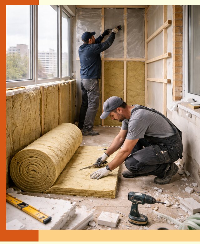 Утепление балкона под ключ в Кирово-чепецке качественно и быстро