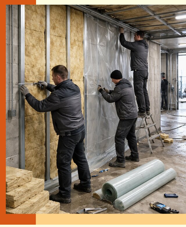 Профессиональное утепление автомойки в Кирово-чепецке для любого типа помещений