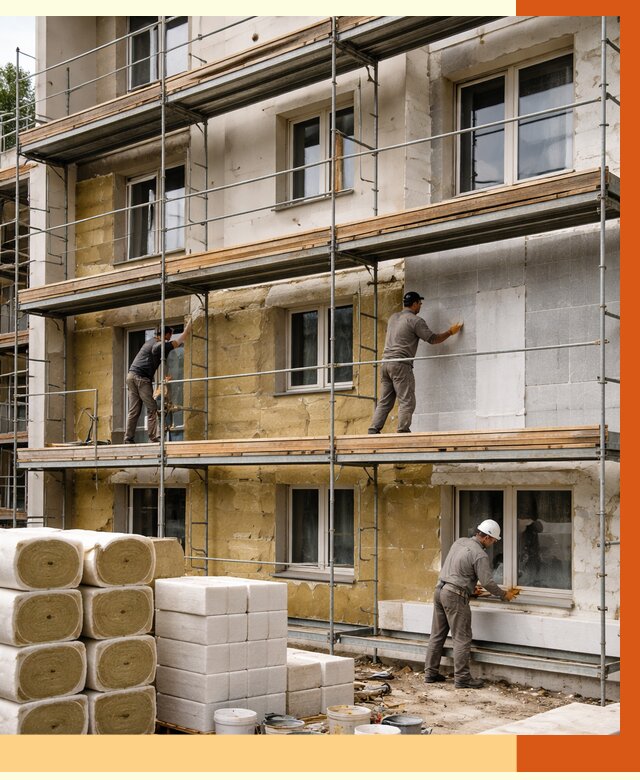 Утепление гостиницы в Кирово-чепецке от 7829 руб./м2 — комплексно, ППУ, под ключ | ТепломастерКрв