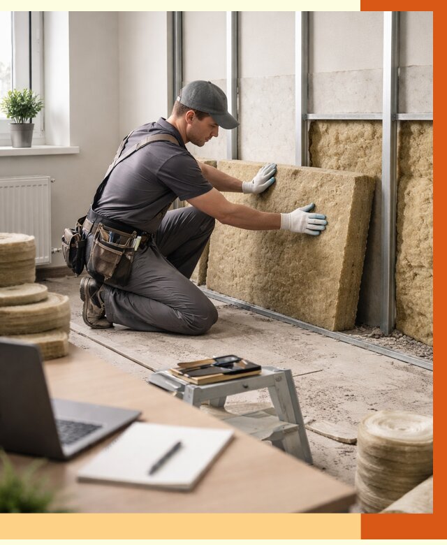 Утепление офиса в Кирово-чепецке от 4893 руб/м2 — комплексное утепление офиса под ключ | ТепломастерКрв