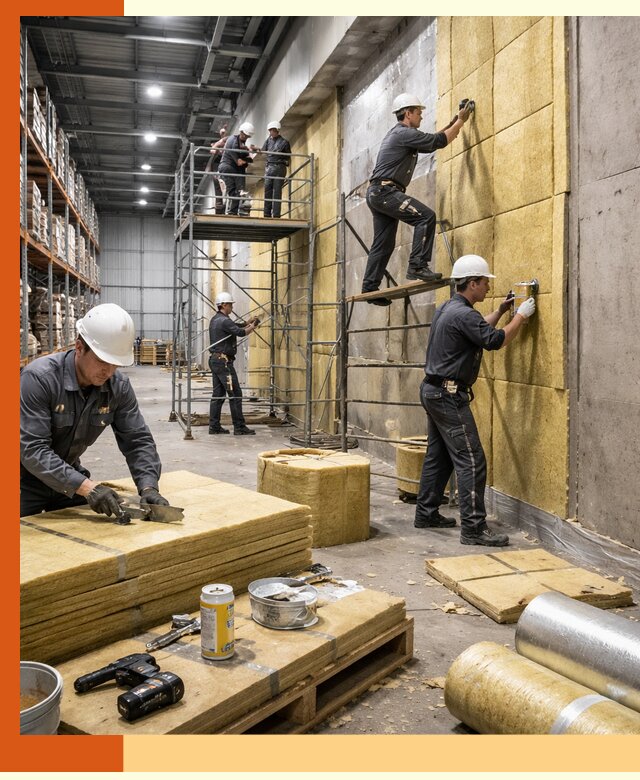 Утепление логистического центра в Кирово-чепецке качественно и экономично