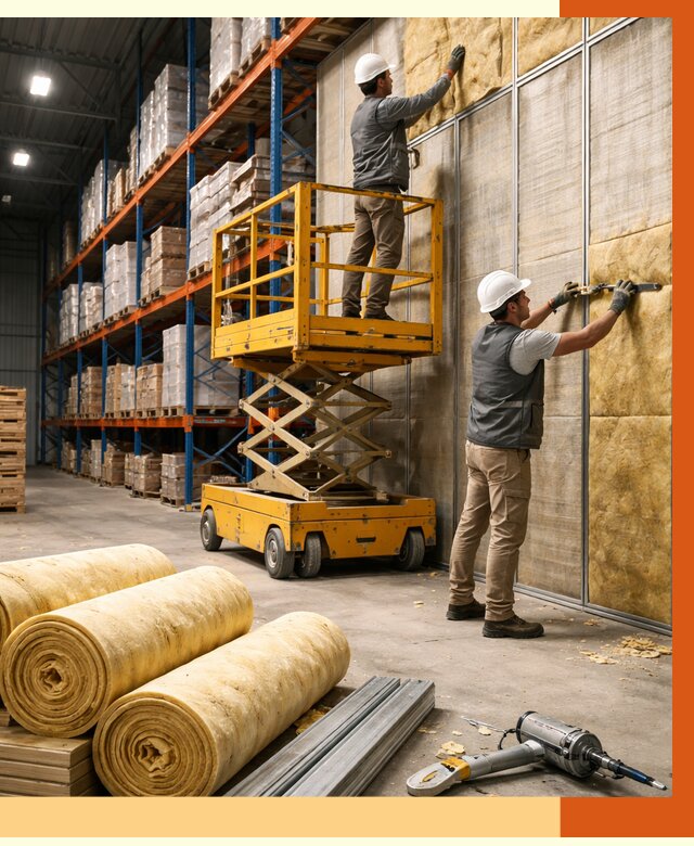 Утепление торгового склада в Кирово-чепецке от 3480 руб/м2 — комплексно и под ключ | ТепломастерКрв