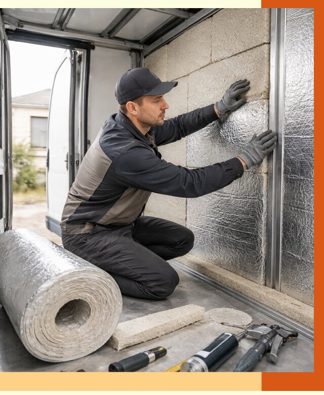 Утепление фургона рефрижератора в Кирово-чепецке от 13593 руб./м² под ключ | ТепломастерКрв