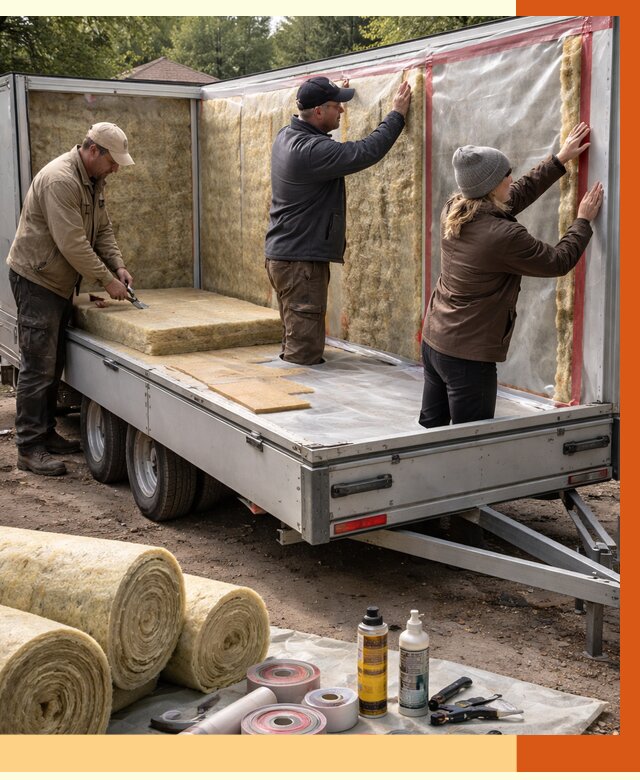 Утепление прицепа в Кирово-чепецке под ключ от 13593 руб. — комплекс от ТепломастерКрв