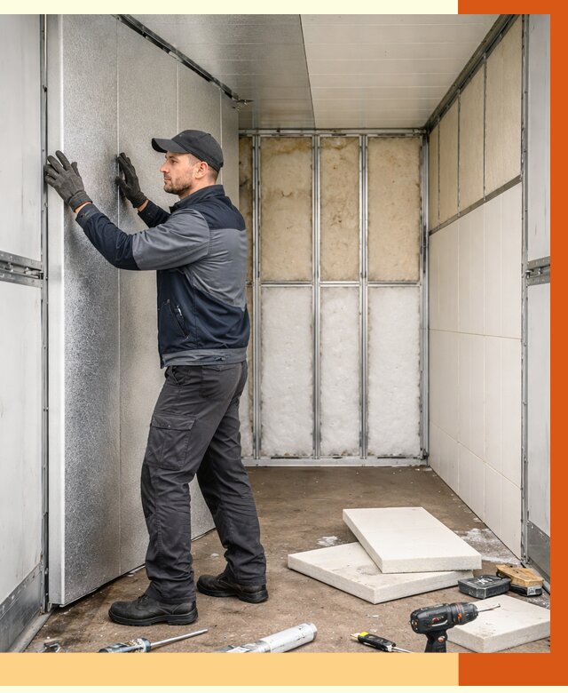 Утепление холодильного кузова в Кирово-чепецке от 14680 руб. под ключ | ТепломастерКрв