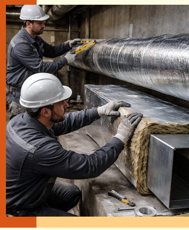 Профессиональное утепление воздуховодов и теплоизоляция в Кирово-чепецке