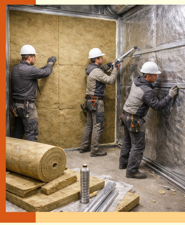 Утепление венткамеры в Кирово-чепецке — качественная теплоизоляция и шумопоглощение