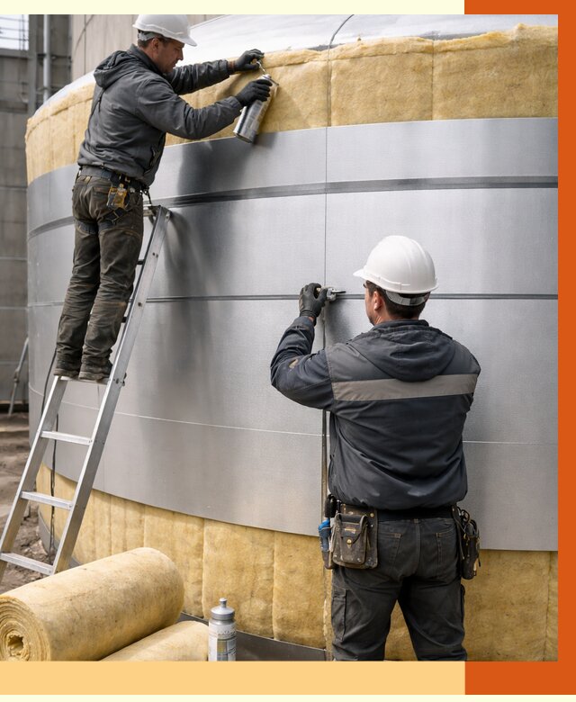 Утепление цистерны в Кирово-чепецке пенополиуретаном от 15767 руб. под ключ | ТепломастерКрв