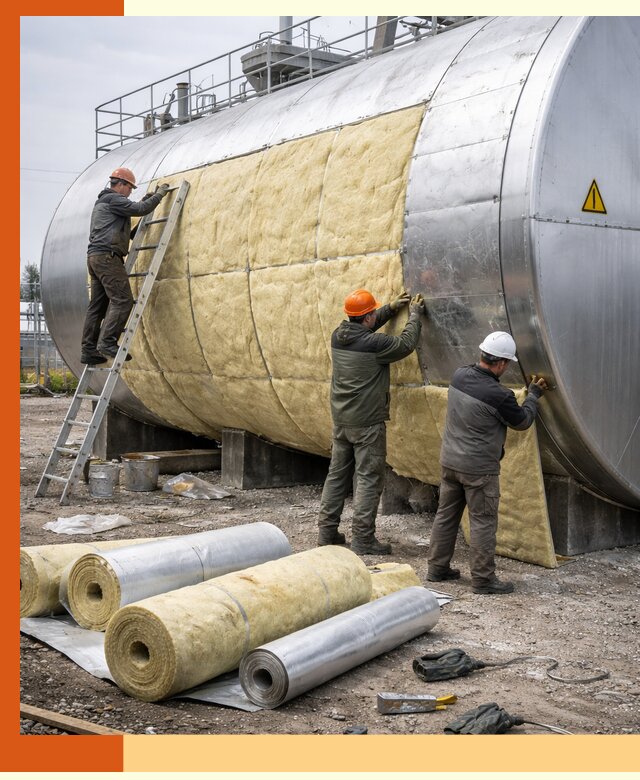 Утепление резервуаров с топливом в Кирово-чепецке надежно и экономично