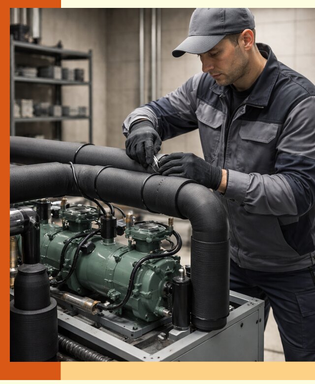 Утепление холодильного агрегата и теплоизоляция в Кирово-чепецке