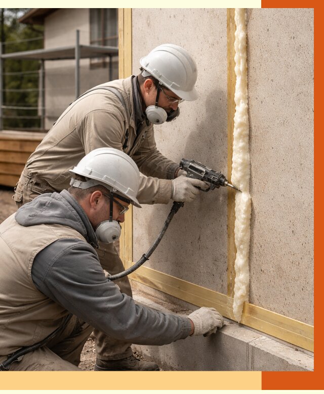 Утепление сип панелей ППУ в Кирово-чепецке от 5220 руб. под ключ | ТепломастерКрв