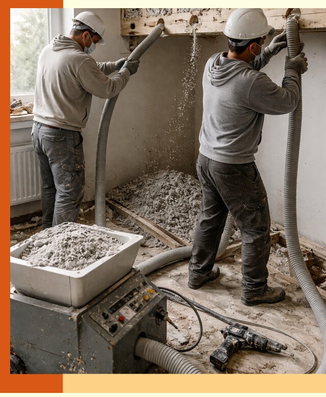 Заполнение пустот перекрытий пеной и наполнителями в Кирово-чепецке