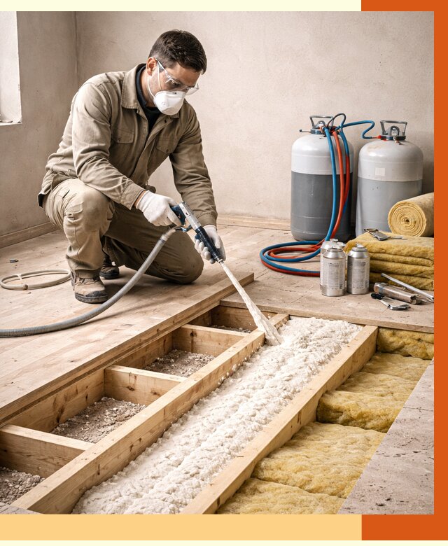 Заполнение полостей межэтажного перекрытия в Кирово-чепецке от 4567 руб. | ТепломастерКрв