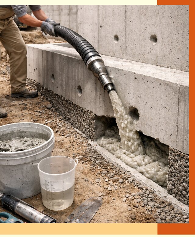 Заполнение полостей фундамента в Кирово-чепецке от 7394 руб. под ключ | ТепломастерКрв