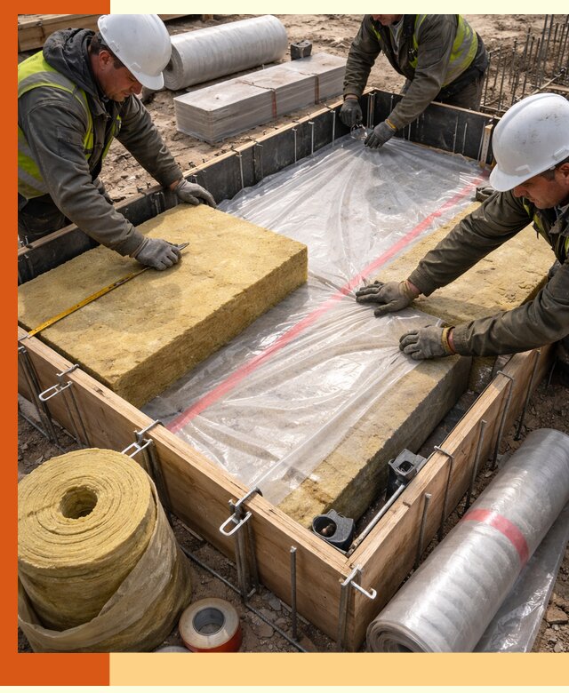 Теплоизоляция опалубки для строительства в Кирово-чепецке