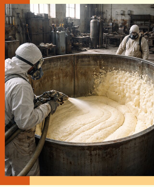 Заливка ппу в емкости с полной изоляцией и герметизацией в Кирово-чепецке