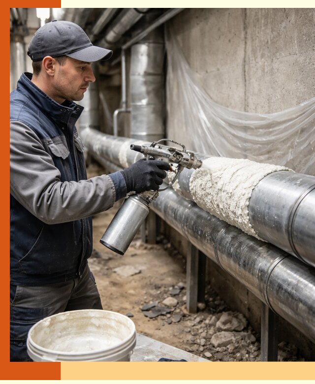 Утепление труб жидкой теплоизоляцией в Кирово-чепецке