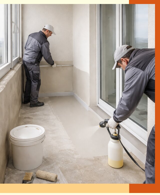 Утепление балкона жидкой теплоизоляцией в Кирово-чепецке от 6253 руб./м2 | ТепломастерКрв