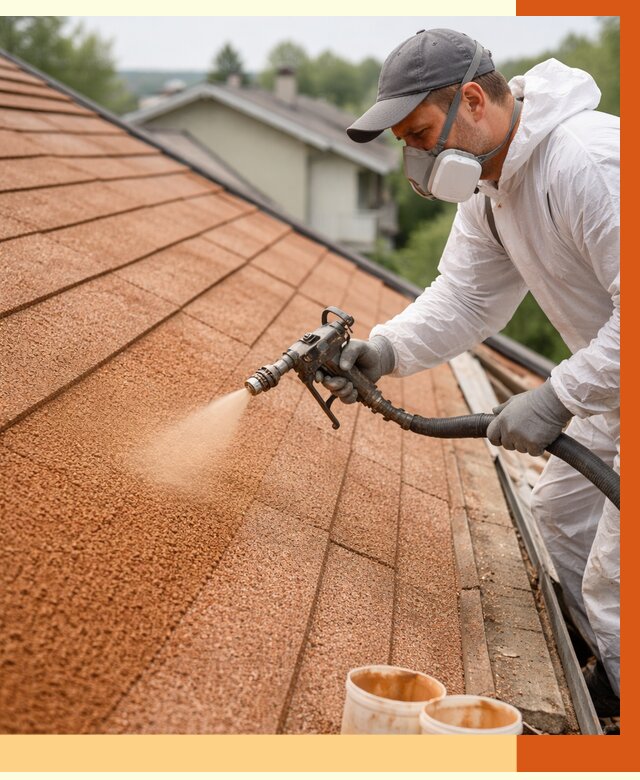 Утепление кровли жидкой пробкой в Кирово-чепецке от 2936 руб./м² под ключ | ТепломастерКрв