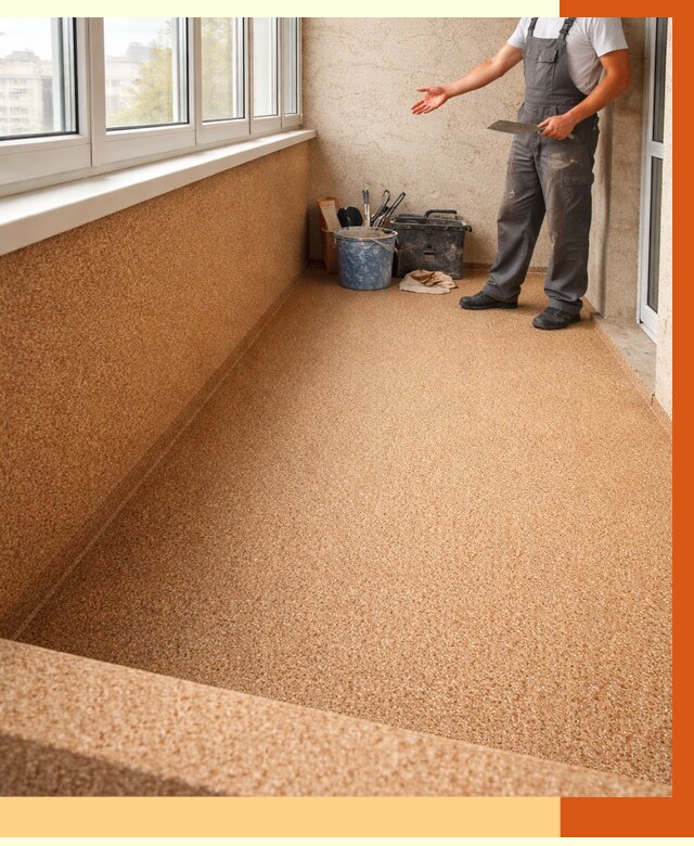 Утепление балкона жидкой пробкой в Кирово-чепецке от 3969 руб/м² под ключ | ТепломастерКрв