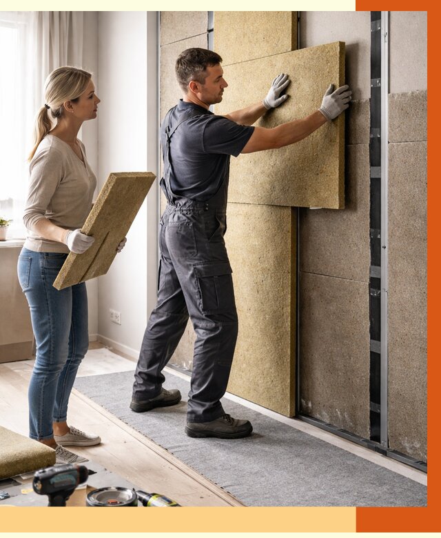 Профессиональная шумоизоляция квартиры в Кирово-чепецке от 8156 руб. за м2 | ТепломастерКрв