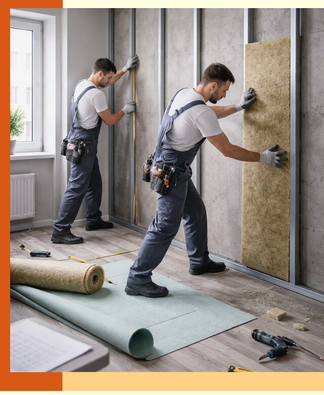 Шумоизоляция квартиры под ключ в Кирово-чепецке — профессионально и гарантированно