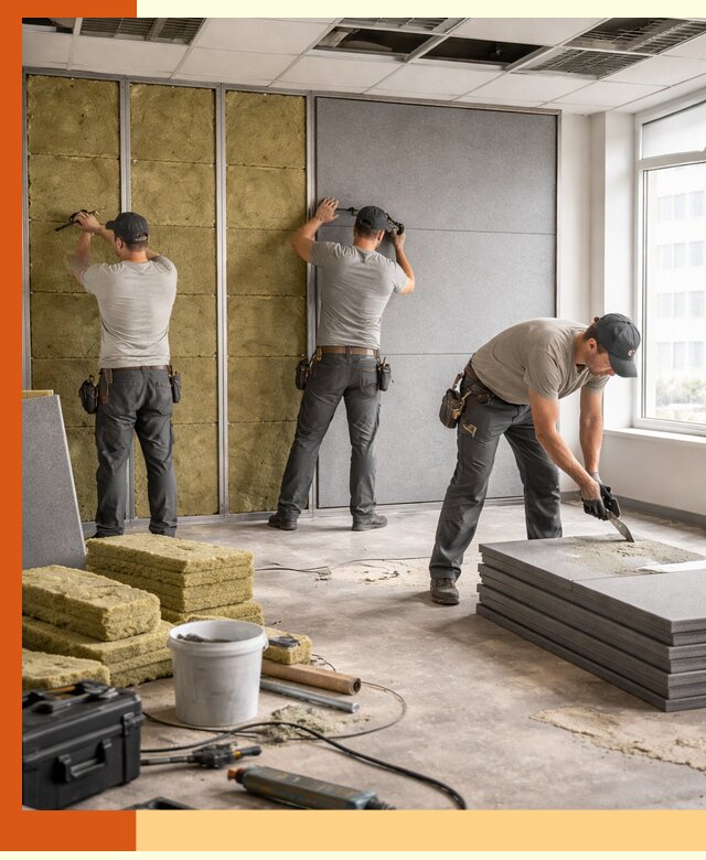 Профессиональная шумоизоляция офисов в Кирово-чепецке для комфорта сотрудников