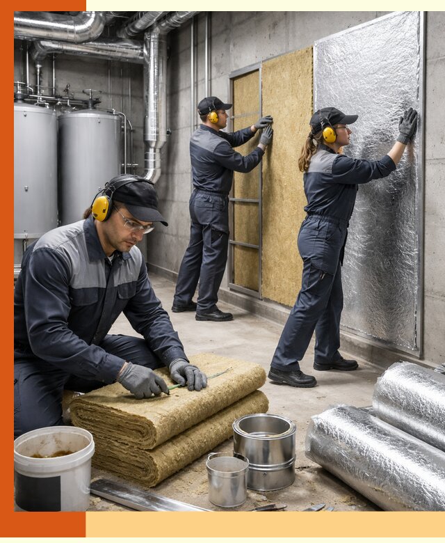 Шумоизоляция котельной в Кирово-чепецке: профессиональный монтаж и материалы