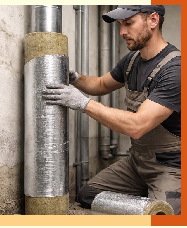 Шумоизоляция труб в Кирово-чепецке от 1305 руб. — шумоподавление и звукоизоляция труб | ТепломастерКрв