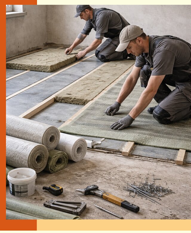 Шумоизоляция пола в Кирово-чепецке — профессиональная звукоизоляция помещений