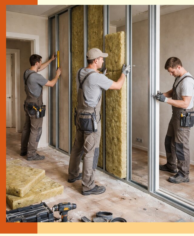 Шумоизоляция межкомнатных перегородок в Кирово-чепецке эффективно и надёжно