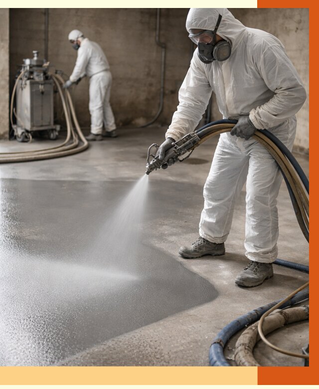 Гидроизоляция полимочевиной в Кирово-чепецке от 9243 руб/м² — напыление полимерной гидроизоляции | ТепломастерКрв