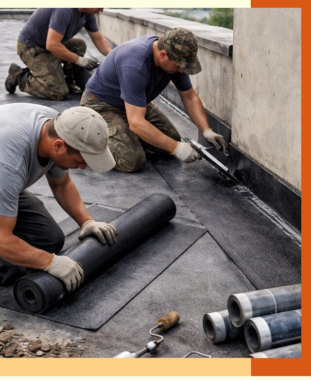 Гидроизоляция кровли в Кирово-чепецке от 4893 руб. — профессиональная гидроизоляция крыши | ТепломастерКрв